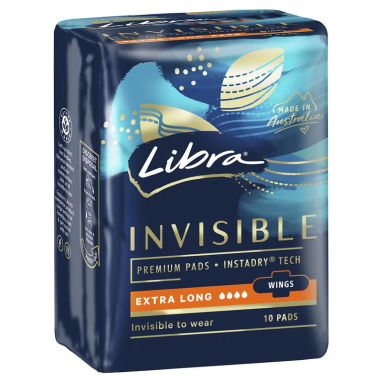 Libra Invisible Goodnight With Wings 10 Pack front image on Livehealthy HK imported from Australia