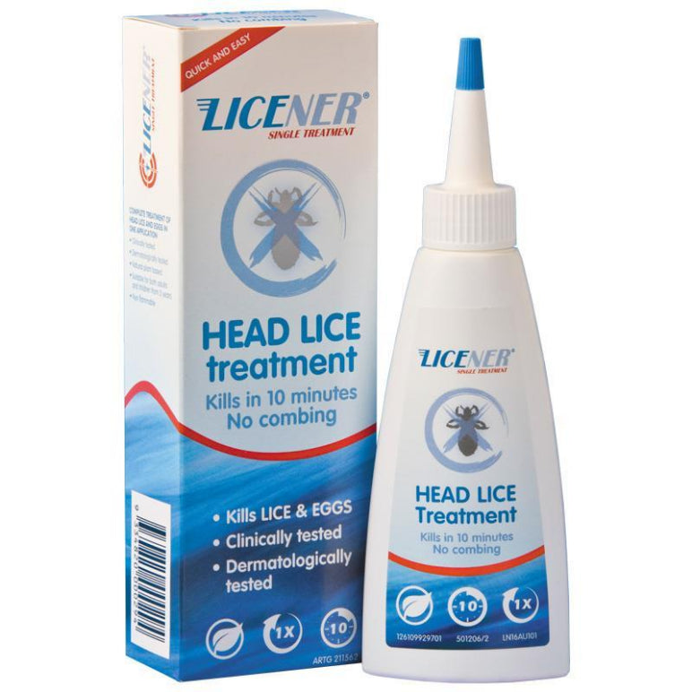 Licener Single Head Lice Treatment 100ml front image on Livehealthy HK imported from Australia