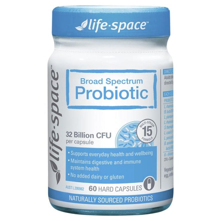 Life Space Broad Spectrum Probiotic 60 Capsules front image on Livehealthy HK imported from Australia