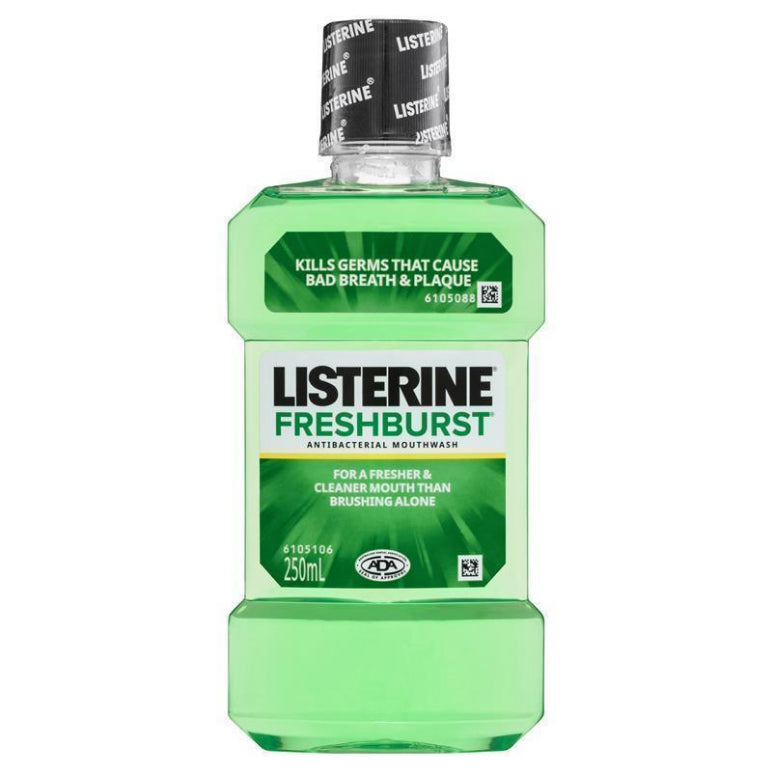 Listerine Freshburst Antibacterial Mouthwash 250mL front image on Livehealthy HK imported from Australia