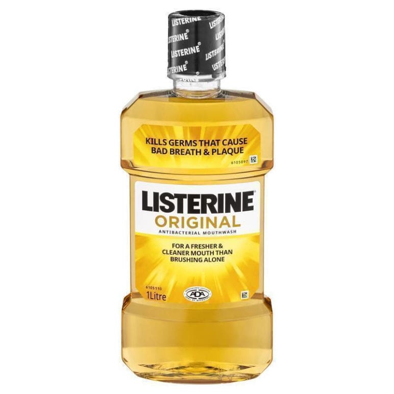 Listerine Original Antibacterial Mouthwash 1L front image on Livehealthy HK imported from Australia