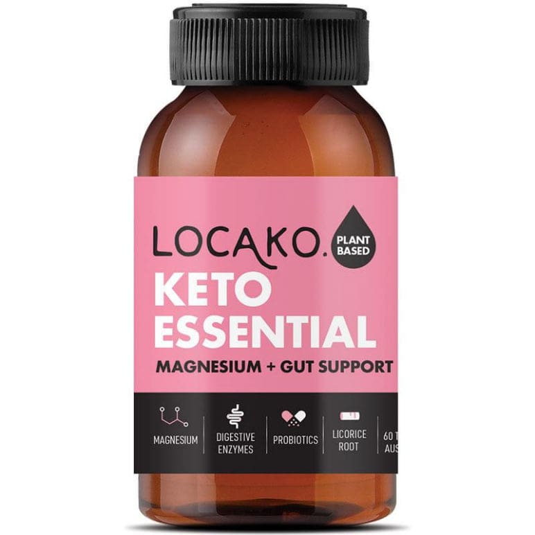 Locako Keto Essential Magnesium And Gut Support 60 Capsules front image on Livehealthy HK imported from Australia