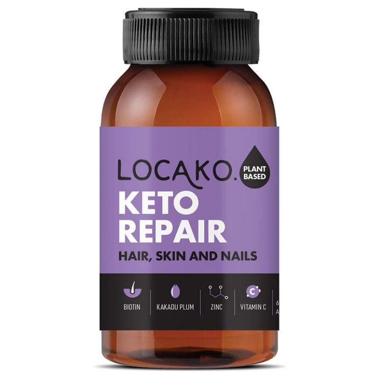 Locako Keto Repair Hair Skin And Nails 60 Capsules front image on Livehealthy HK imported from Australia