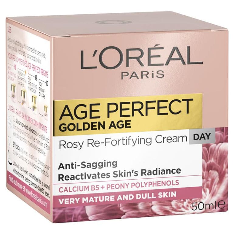 L'Oreal Paris Golden Age Rosy Re-Densifying Day Cream 50ml front image on Livehealthy HK imported from Australia