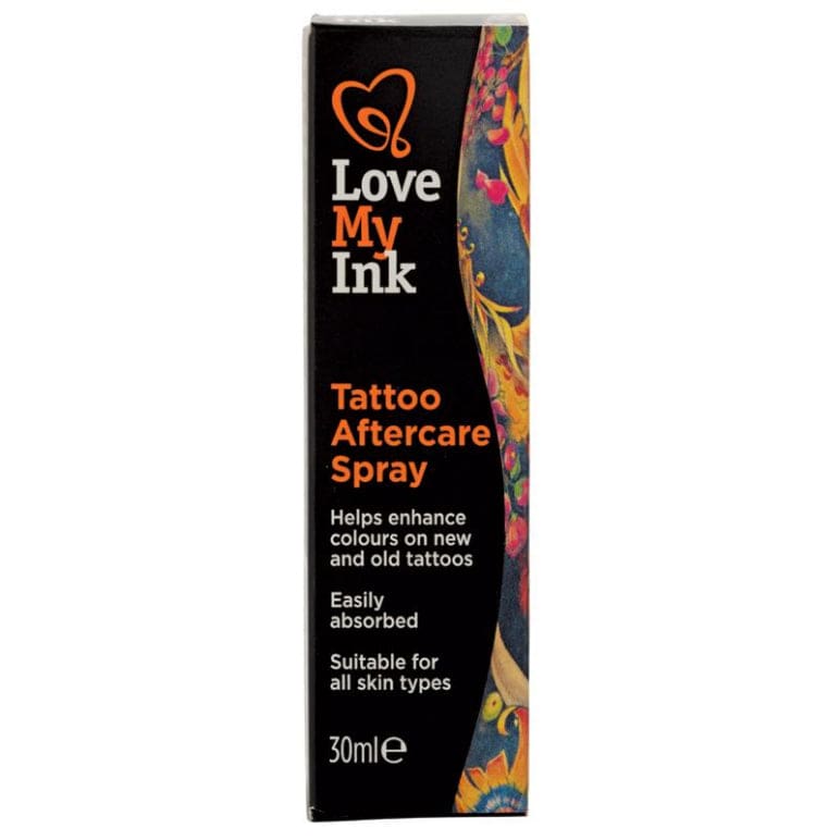 Love My Ink Tattoo Aftercare Spray 30ml front image on Livehealthy HK imported from Australia
