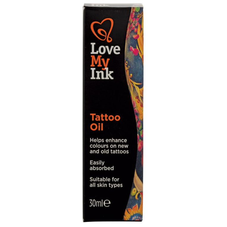 Love My Ink Tattoo Oil 30ml front image on Livehealthy HK imported from Australia