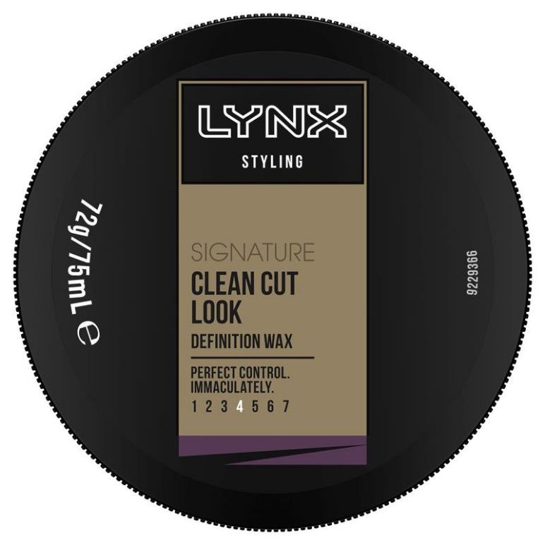 Lynx Hair Styling Wax Clean Cut Look 75ml front image on Livehealthy HK imported from Australia