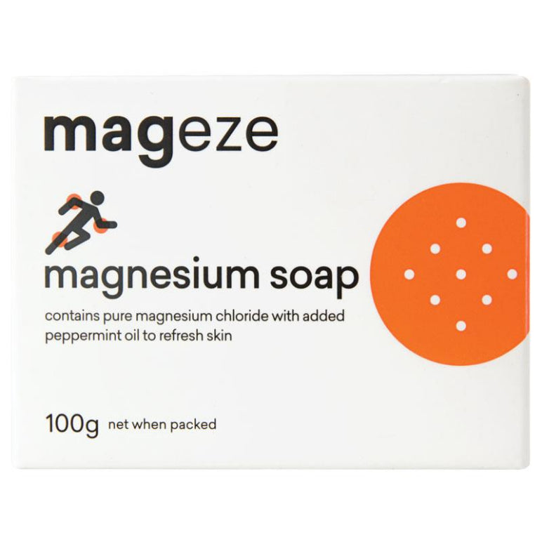 Mageze Magnesium Soap 100g front image on Livehealthy HK imported from Australia