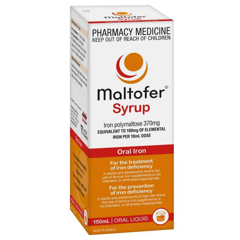 Maltofer Oral Iron Syrup 150ml Oral Liquid front image on Livehealthy HK imported from Australia