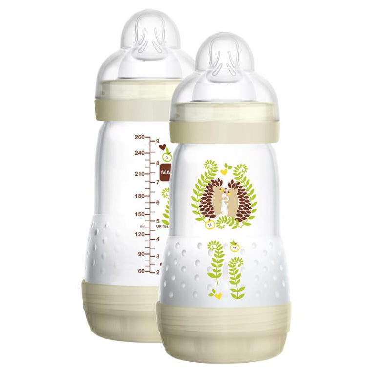 MAM Anti Colic Bottles 2 Pack 260ml front image on Livehealthy HK imported from Australia