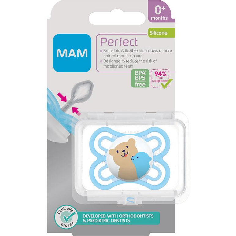 MAM Perfect Soother 0-4 Months 1 Pack front image on Livehealthy HK imported from Australia