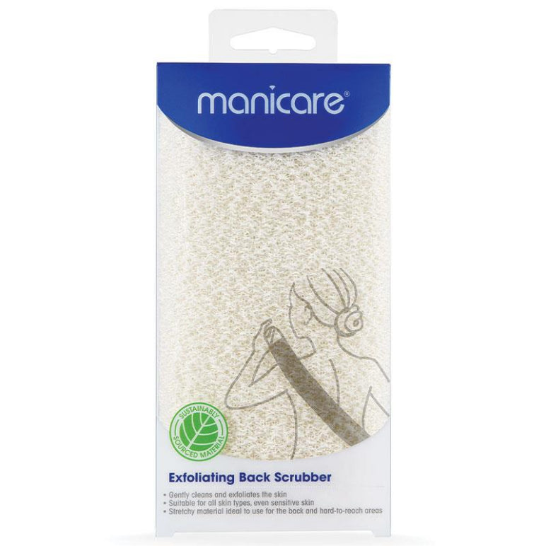 Manicare Exfoliating Back Scrubber front image on Livehealthy HK imported from Australia
