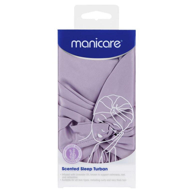 Manicare Scented Sleep Turban Lavender front image on Livehealthy HK imported from Australia