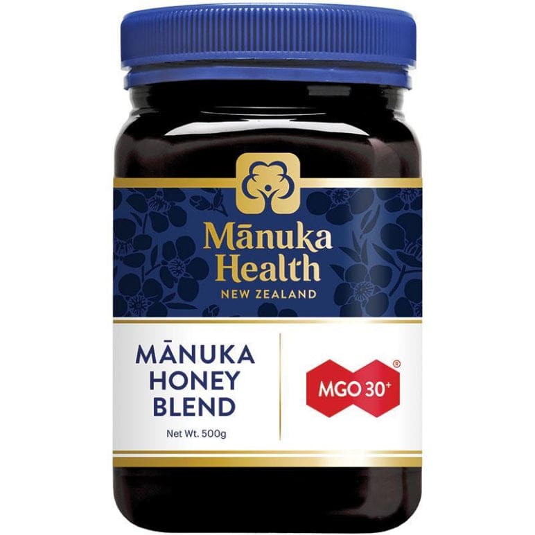 Manuka Health MGO 30+ Manuka Honey Blend 500g front image on Livehealthy HK imported from Australia