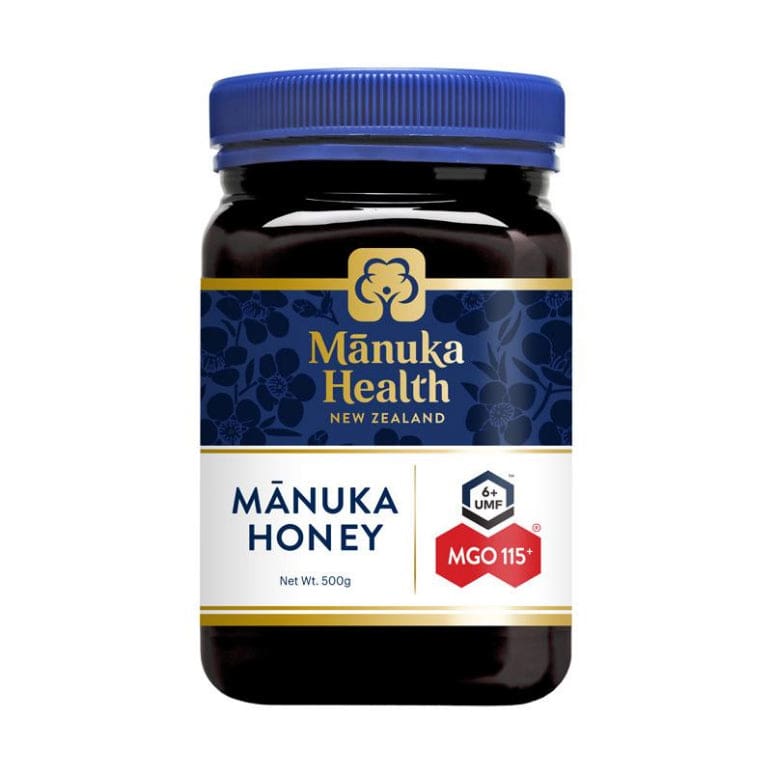 Manuka Health MGO115+ UMF6 Manuka Honey 500g front image on Livehealthy HK imported from Australia