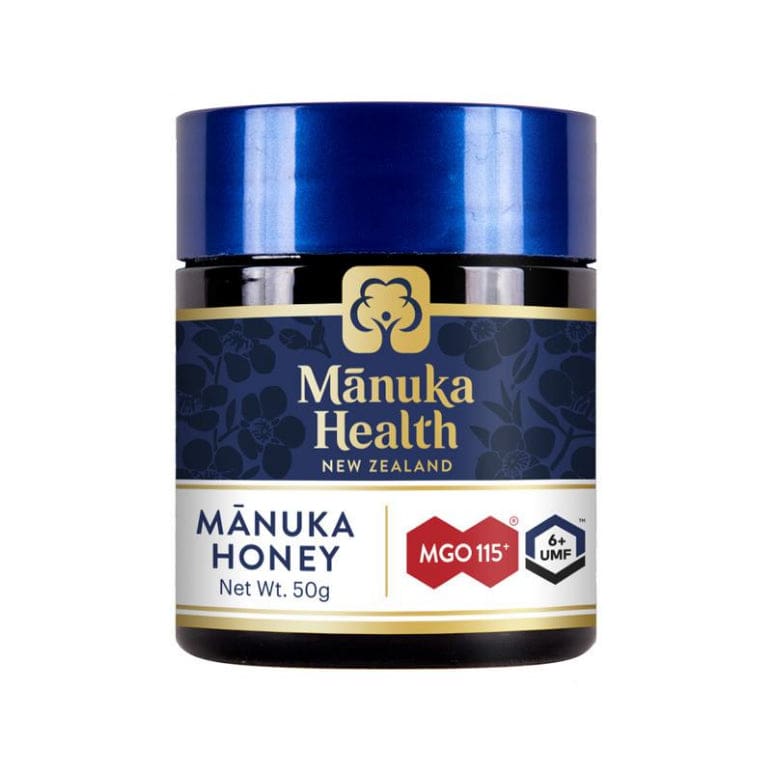 Manuka Health MGO115+ UMF6 Manuka Honey 50g front image on Livehealthy HK imported from Australia