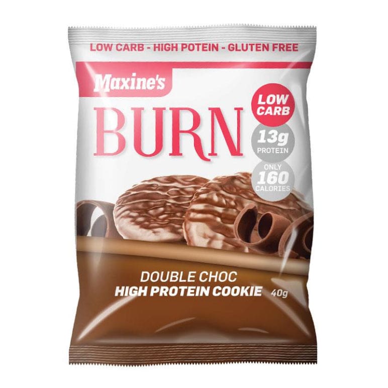 Maxines Burn Cookie Double Choc 40g front image on Livehealthy HK imported from Australia