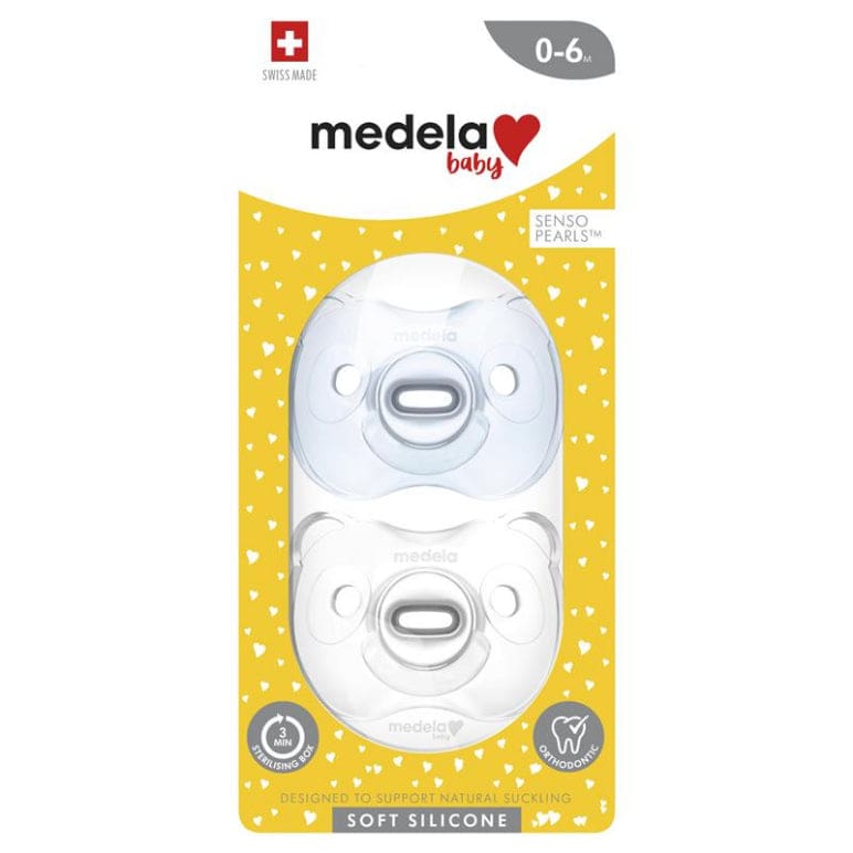 Medela Soft Silicone Duo Boy Blue Soothers 0-6 Months front image on Livehealthy HK imported from Australia