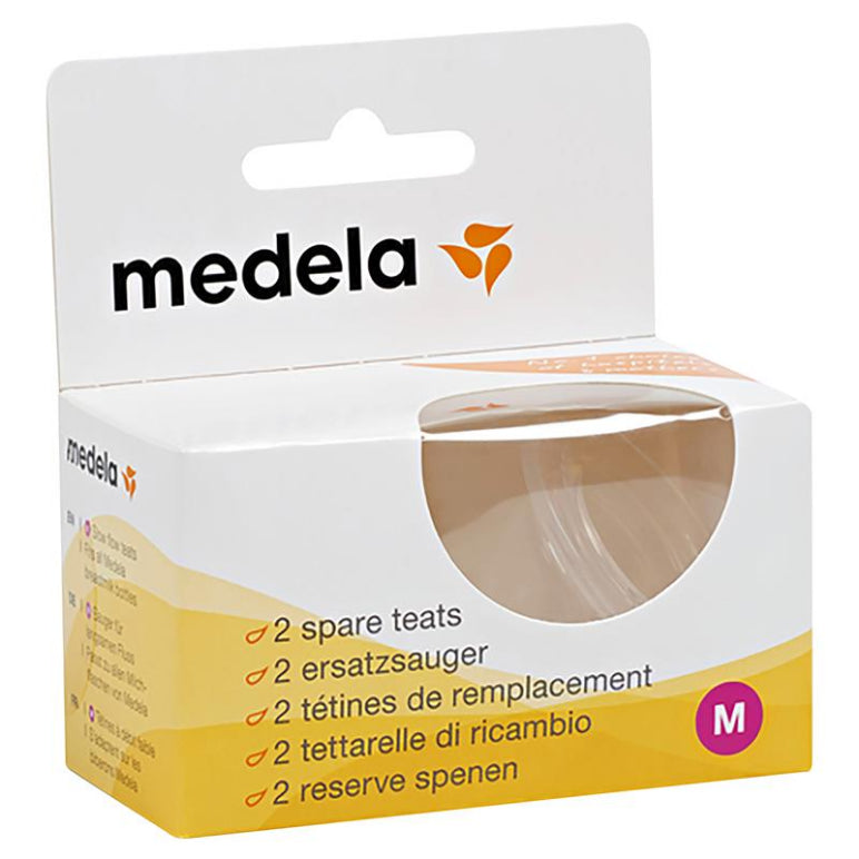 Medela Spare Teats Medium Flow 2 Pack front image on Livehealthy HK imported from Australia