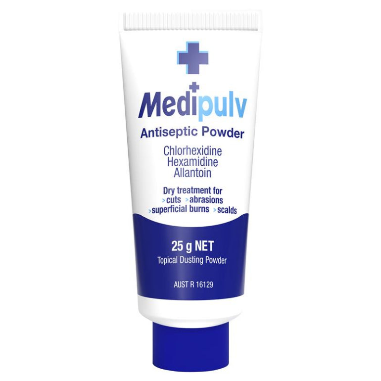 Medi Pulv Antiseptic Powder 25G front image on Livehealthy HK imported from Australia