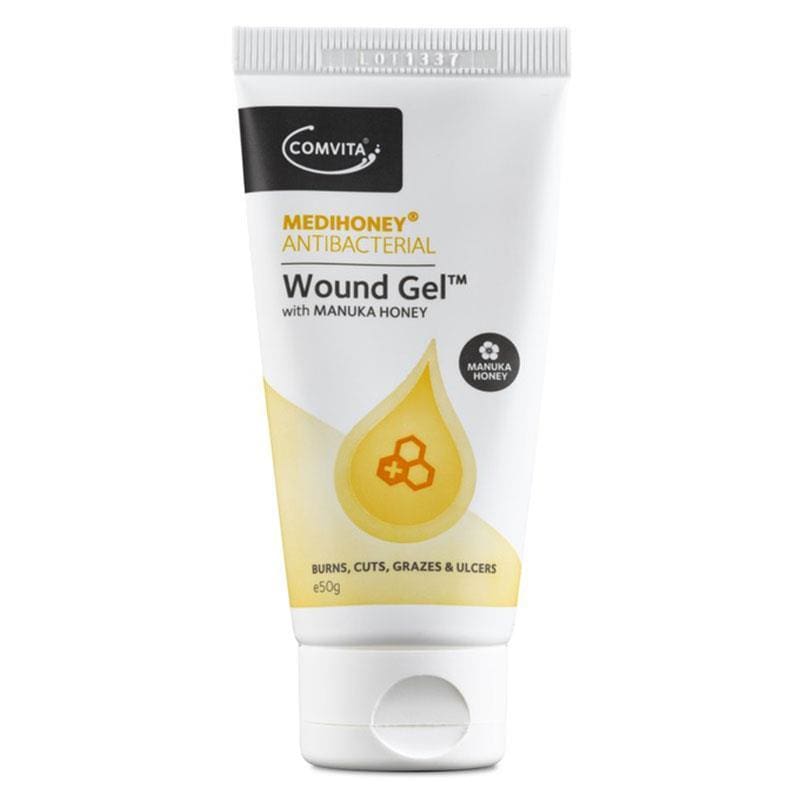 Medihoney Antibacterial Wound Gel 50g front image on Livehealthy HK imported from Australia
