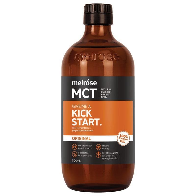 Melrose MCT Oil Kick Start 500ml front image on Livehealthy HK imported from Australia