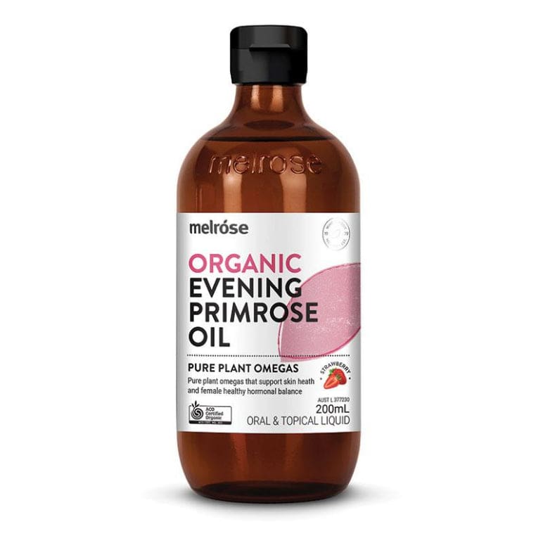 Melrose Organic Evening Primrose Oil 200ml NEW front image on Livehealthy HK imported from Australia