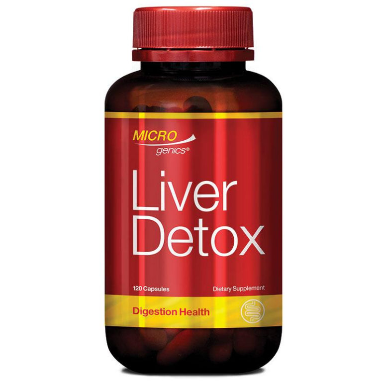 Microgenics Liver Detox 120 Capsules front image on Livehealthy HK imported from Australia