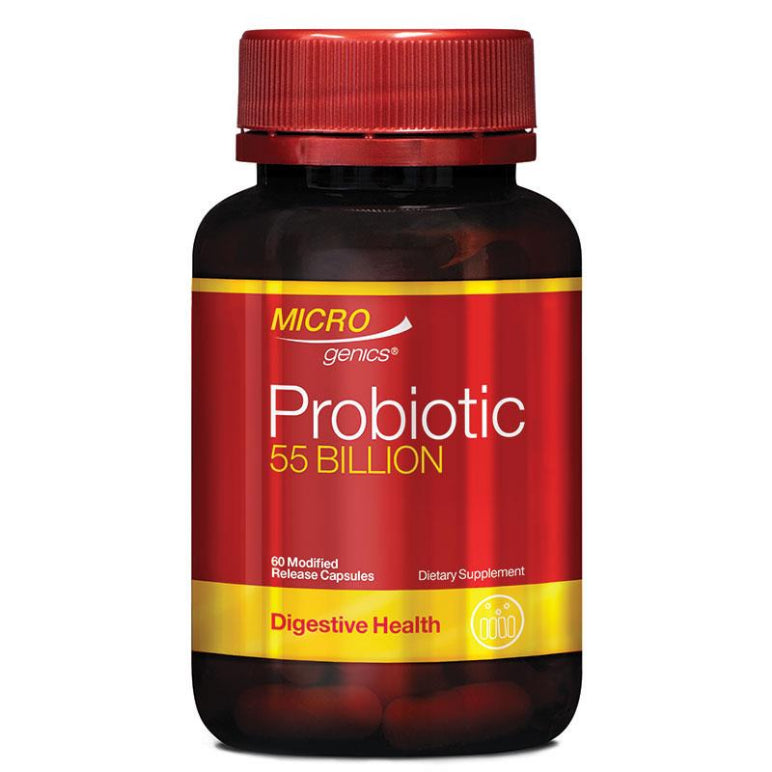 Microgenics Probiotic 55 Billion 60 Capsules front image on Livehealthy HK imported from Australia