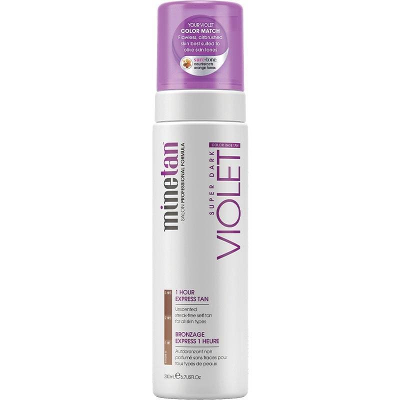 MineTan Violet Self Tan Foam 200ml front image on Livehealthy HK imported from Australia