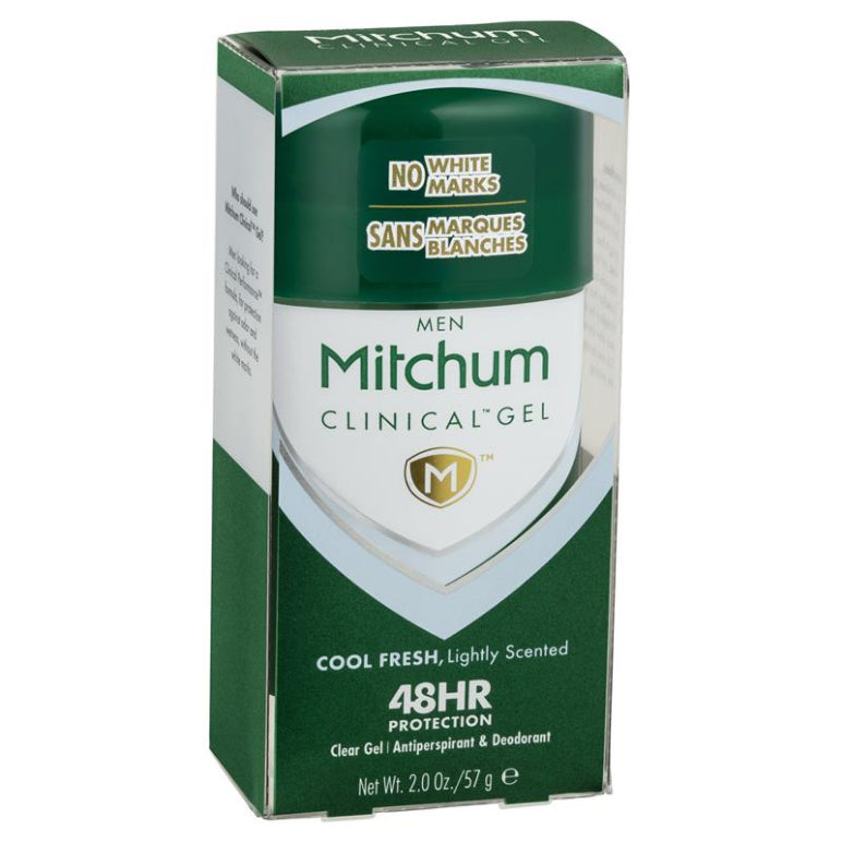 Mitchum for Men Clinical Deodorant Gel Cool Fresh 57g front image on Livehealthy HK imported from Australia