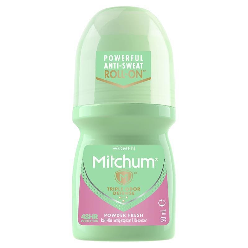Mitchum for Women Anti-Perspirant Deodorant Powder Fresh Roll On 50ml front image on Livehealthy HK imported from Australia