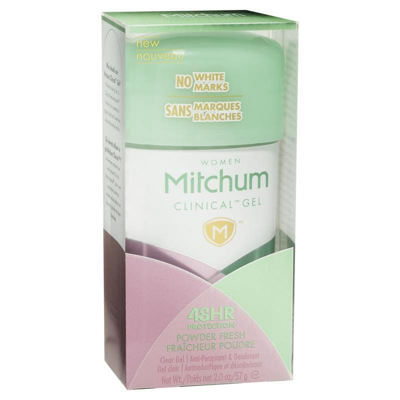 Mitchum for Women Clinical Deodorant Powder Fresh Gel 57g front image on Livehealthy HK imported from Australia