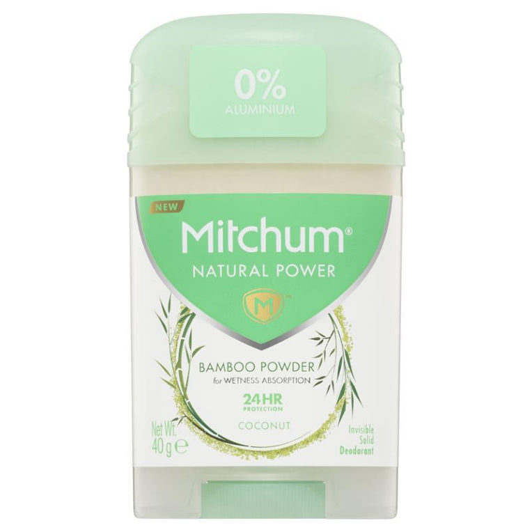 Mitchum for Women Natural Power Deodorant Stick Coconut 40g front image on Livehealthy HK imported from Australia