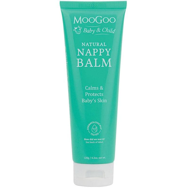 MooGoo Baby And Child Nappy Balm 120g front image on Livehealthy HK imported from Australia