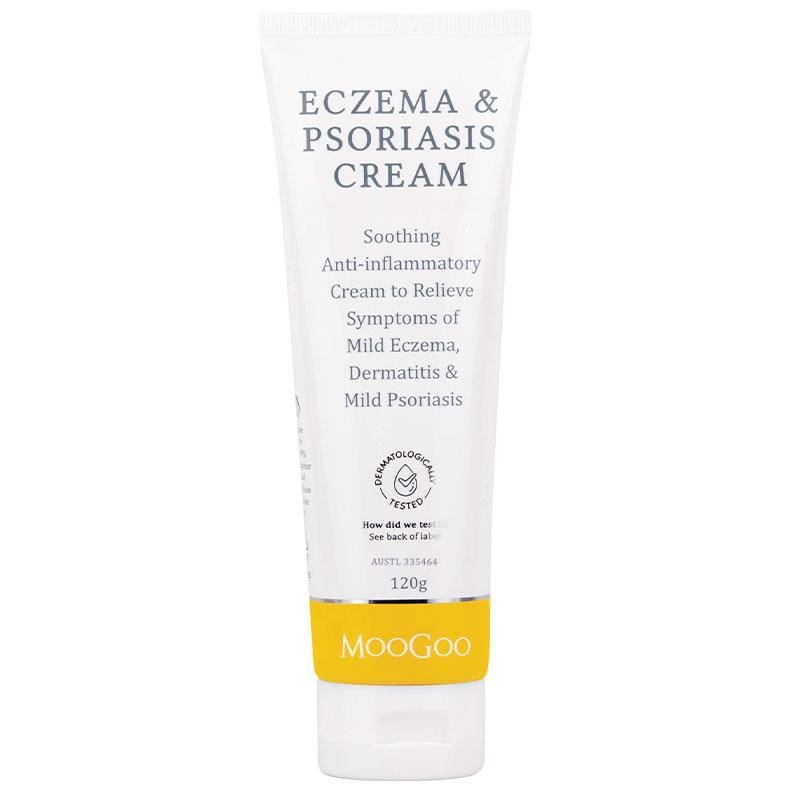 MooGoo Eczema & Psoriasis Cream 120g front image on Livehealthy HK imported from Australia