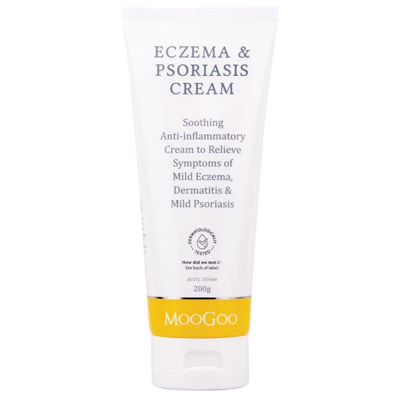 MooGoo Eczema & Psoriasis Cream 200g front image on Livehealthy HK imported from Australia