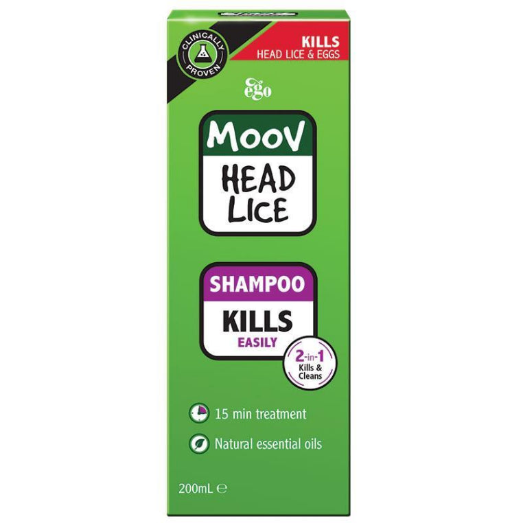 Moov Head Lice Shampoo 200Ml - Lice/Nits front image on Livehealthy HK imported from Australia