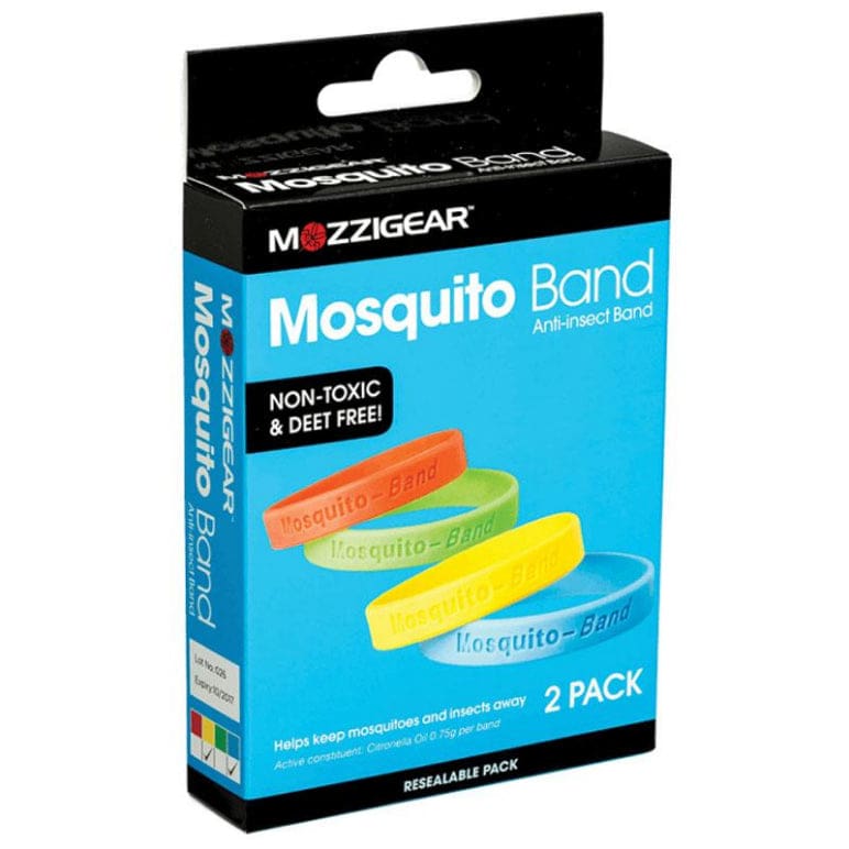 Mozzigear Mosquito Band 2 Pack front image on Livehealthy HK imported from Australia