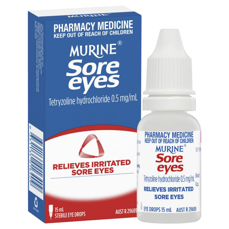 Murine Sore Eyes 15mL front image on Livehealthy HK imported from Australia
