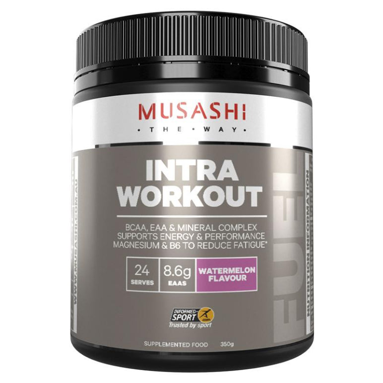 Musashi Intra Workout Watermelon 350g front image on Livehealthy HK imported from Australia