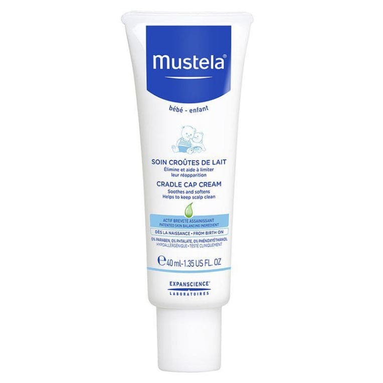 Mustela Cradle Cap Cream 40ml front image on Livehealthy HK imported from Australia