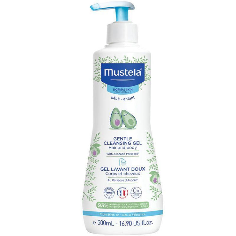 Mustela Gentle Cleansing Gel 500ml front image on Livehealthy HK imported from Australia