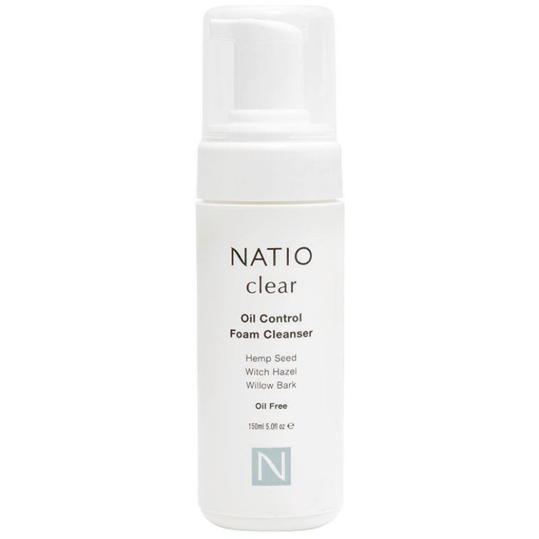 Natio Clear Oil Control Foam Cleanser 150ml front image on Livehealthy HK imported from Australia