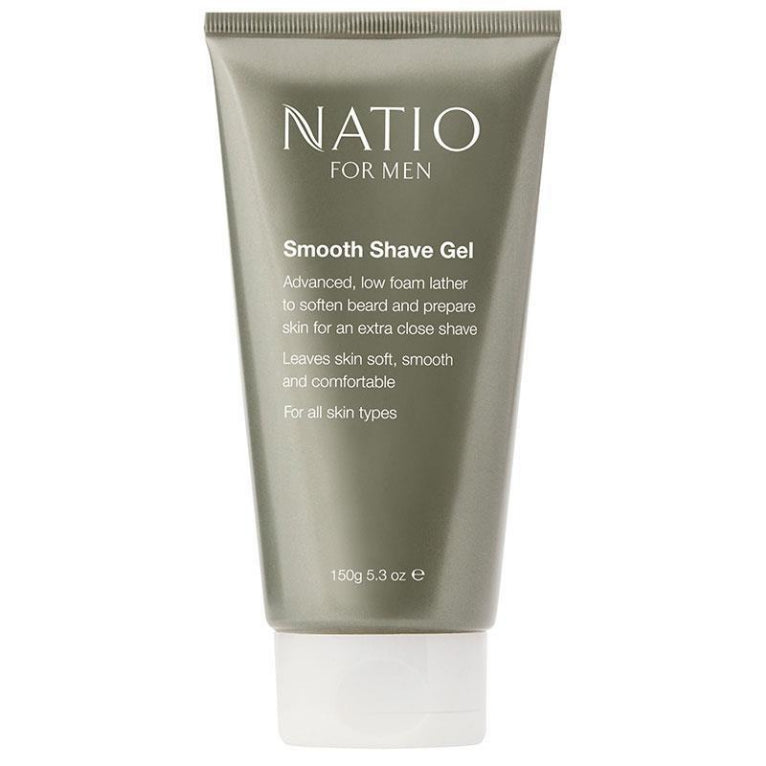 Natio Men's Smooth Shave Gel 150g front image on Livehealthy HK imported from Australia