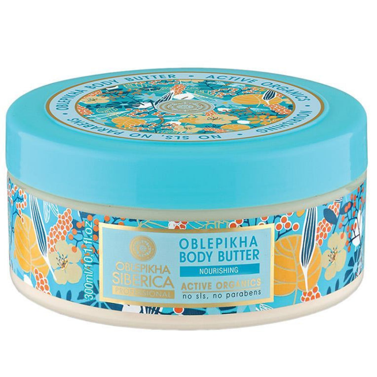 Natura Siberica Oblepikha Body Butter 300ml front image on Livehealthy HK imported from Australia