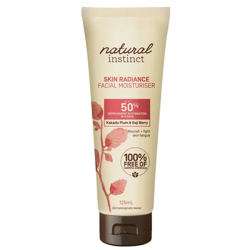 Natural Instinct Skin Radiance Facial Moisturiser 125ml front image on Livehealthy HK imported from Australia