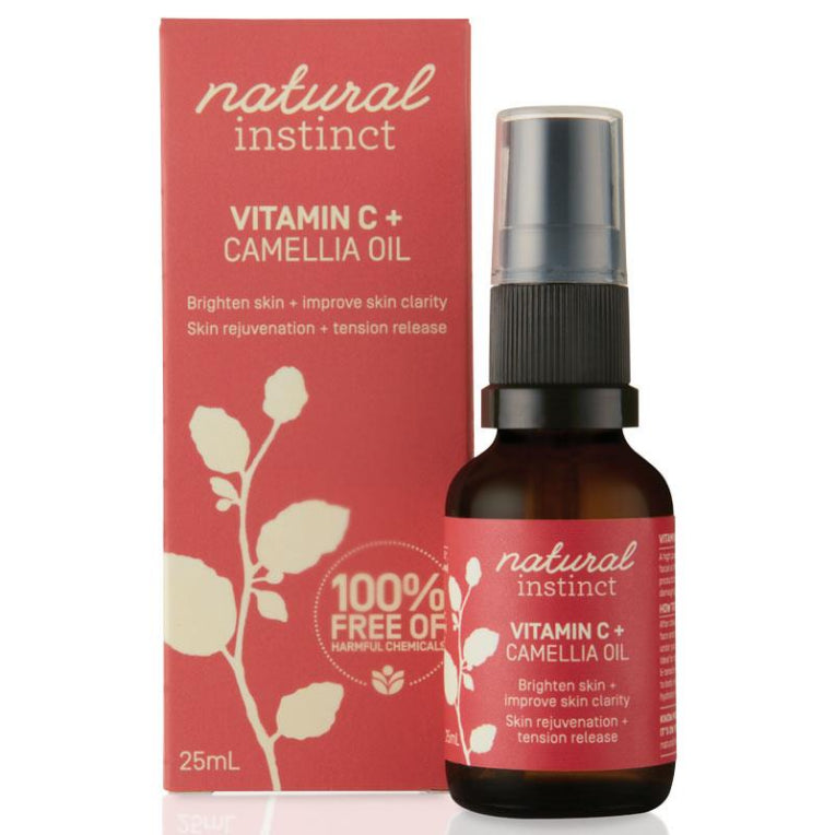 Natural Instinct Vitamin C Camellia Oil 25ml front image on Livehealthy HK imported from Australia