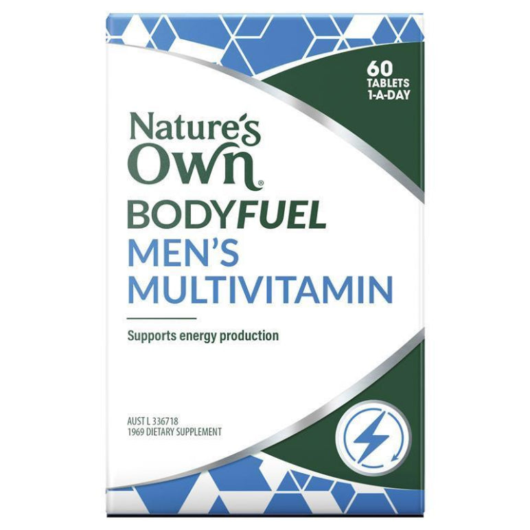 Nature's Own Bodyfuel Men's Multivitamin - Multi Vitamin for Energy 60 Tablets front image on Livehealthy HK imported from Australia