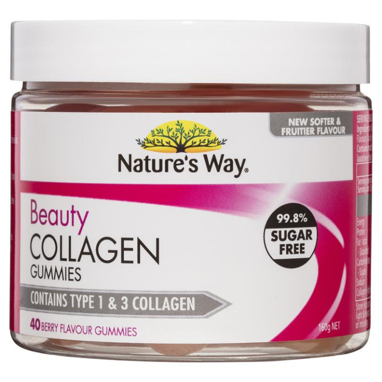 Nature's Way Beauty Collagen 40 Gummies front image on Livehealthy HK imported from Australia